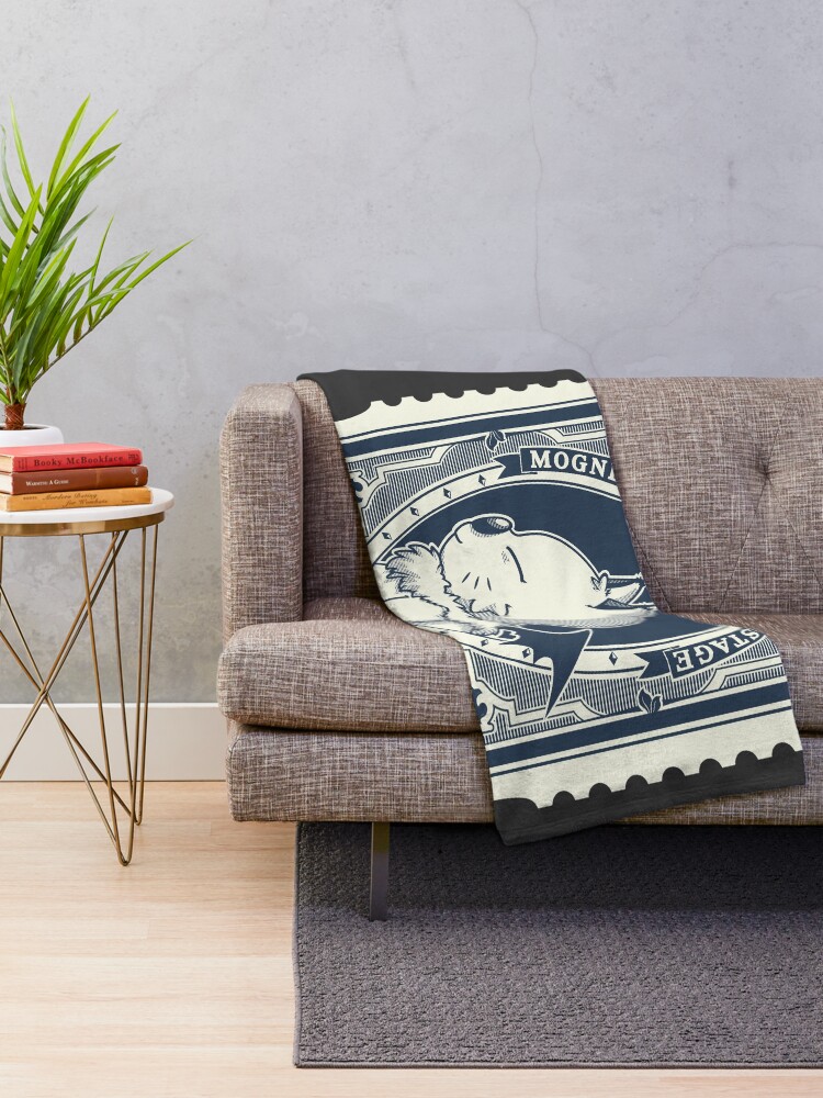 Alternate view of Mognet Mail (2C Version) Throw Blanket