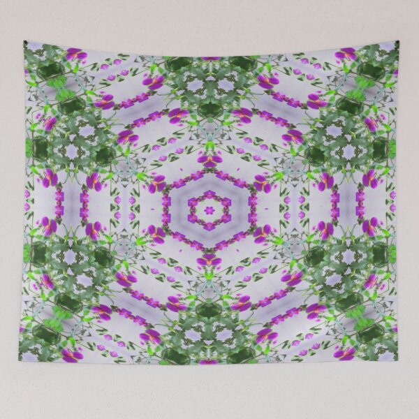 Item preview, Purple Wildflower Kaleidoscope Art 1 designed and sold by TravelPhotoArt.