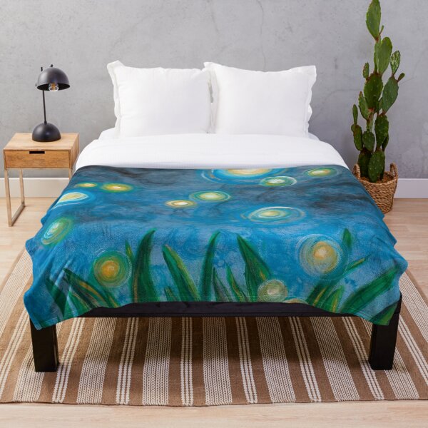 Fireflies Throw Blanket