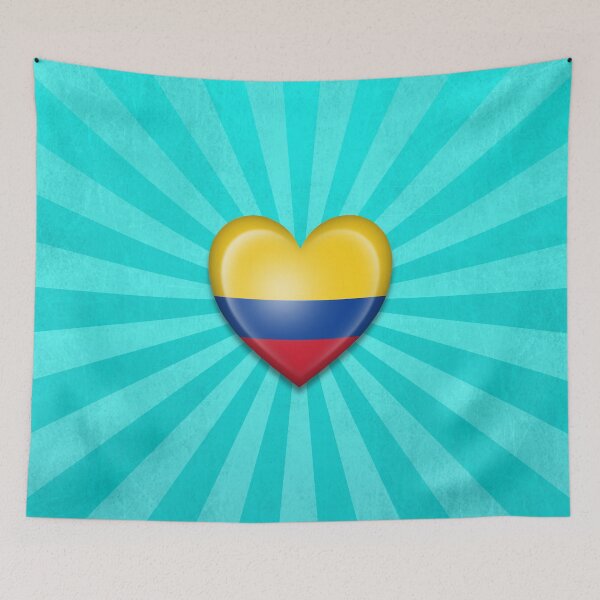 Item preview, Colombian Heart Flag designed and sold by JeffBartels.