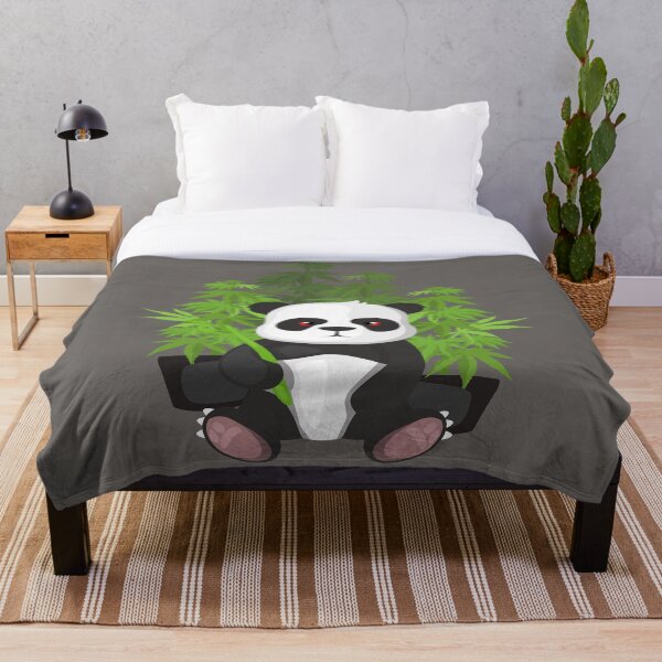 High panda Throw Blanket