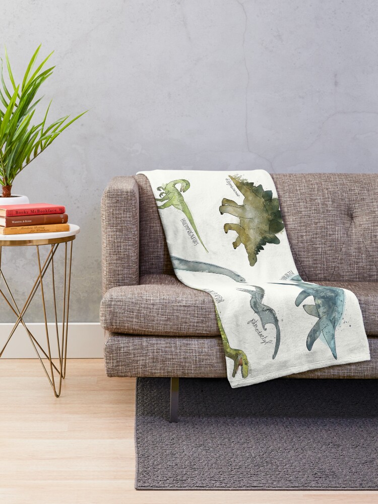"Dinosaurs" Throw Blanket for Sale by AmyHamilton Redbubble
