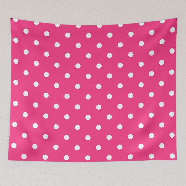 Aperçu de l'œuvre Hot Pink And White Polka Dots créée et vendue par Arizonagirl.