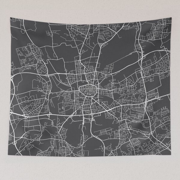Item preview, Dortmund Map, Germany - Gray designed and sold by MainStreetMaps.