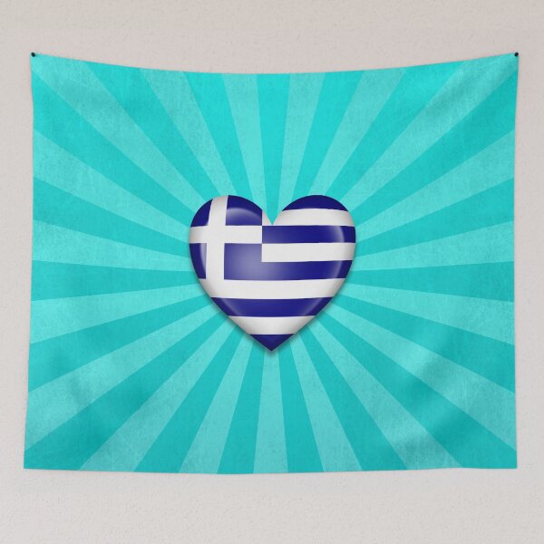Aperçu de l'œuvre Drapeau du coeur grec créée et vendue par JeffBartels.