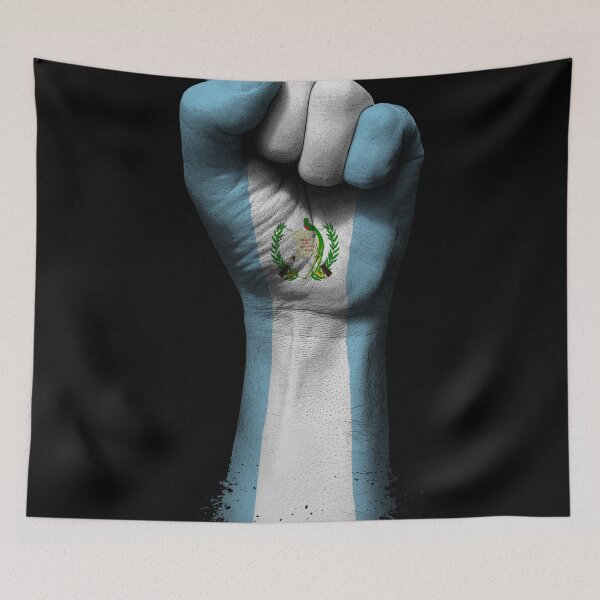 Item preview, Flag of Guatemala on a Raised Clenched Fist  designed and sold by JeffBartels.