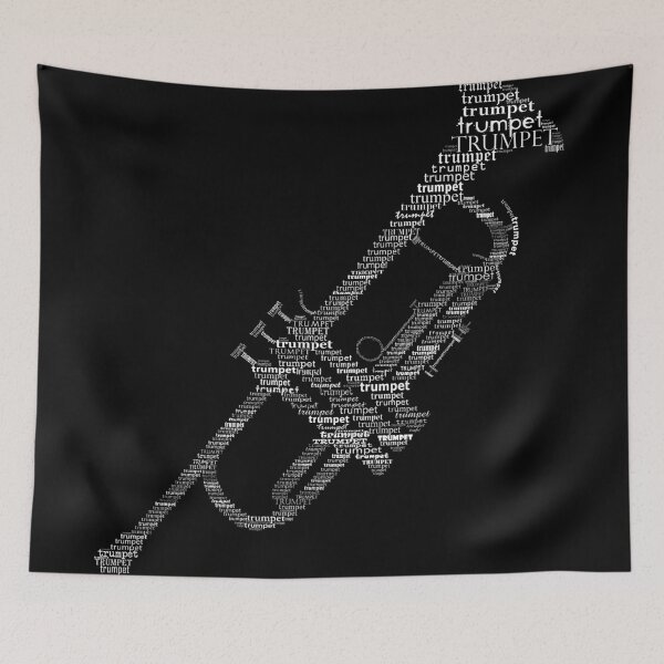 Item preview, Typographic trumpet designed and sold by adiosmillet.