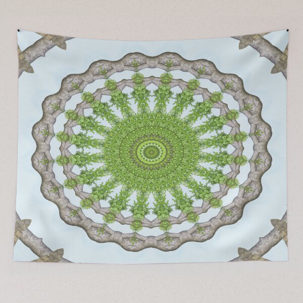 Item preview, Bark Leaves Stone Kaleidoscope Art 3 designed and sold by TravelPhotoArt.