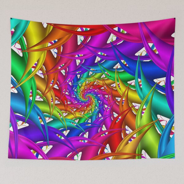 Item preview, Psychedelic Rainbow Spiral  designed and sold by Kitty Bitty.