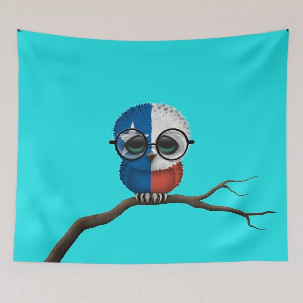 Item preview, Nerdy Texas Baby Owl on a Branch designed and sold by JeffBartels.