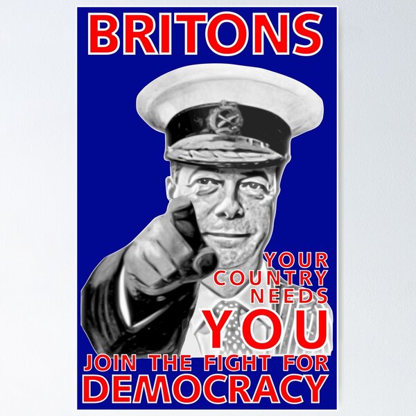 Item preview, Nigel Farage Brexit Leave EU - Red Text designed and sold by beaglefruit.
