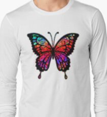 Psychedelic Butterfly Long Sleeve T-Shirt