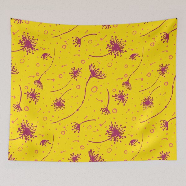 Item preview, Flowers with pollen Yellow and coral designed and sold by CaptainTigra.