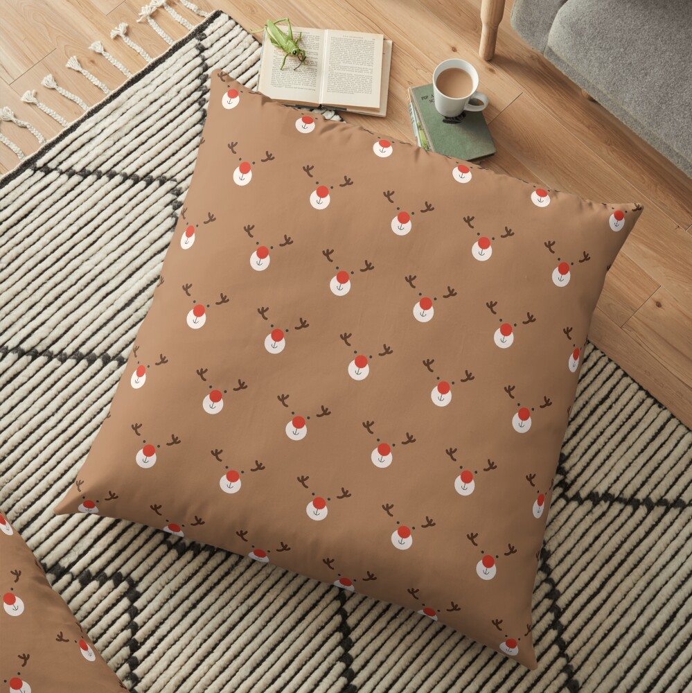 Rudolph Clones (Patterns Please) Floor Pillow