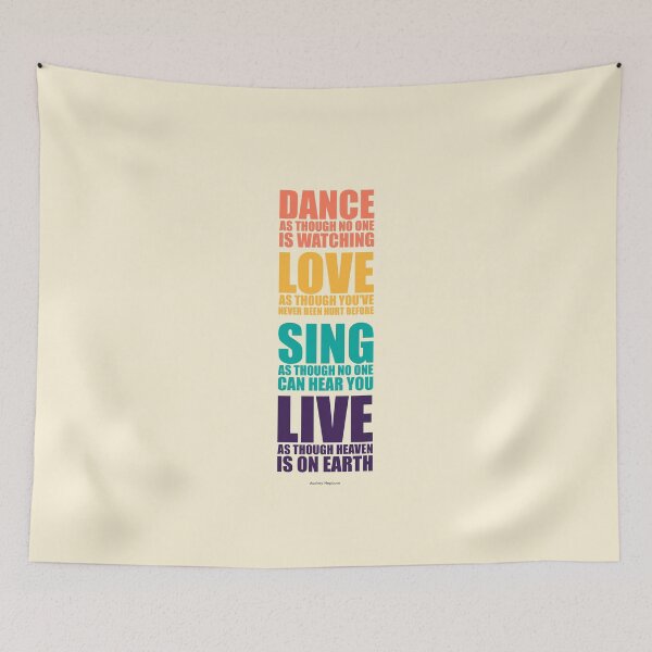 Item preview, Dance As Though no one is Watching Love as Though You've Never Been Hurt Sing As Though No One can Hear You Live as Though Heaven is on Earth - Inspirational Quote designed and sold by Labno4.