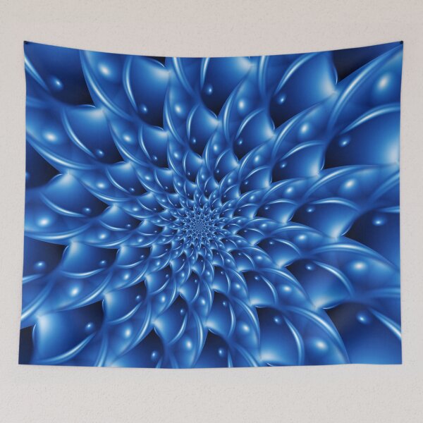 Artikelvorschau, Electric Blue Fractal Spiral entworfen und verkauft von Kitty Bitty.