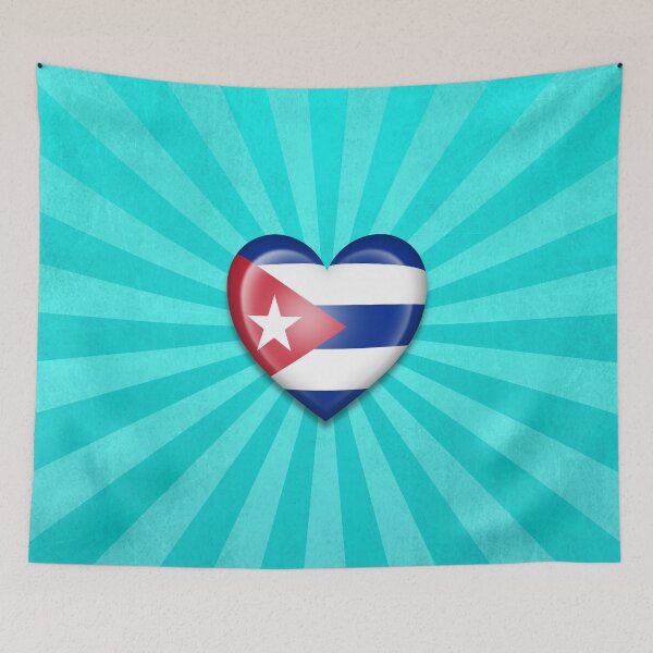 Item preview, Cuban Heart Flag designed and sold by JeffBartels.