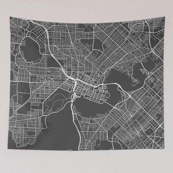 Item preview, Perth Map, Australia - Gray designed and sold by MainStreetMaps.