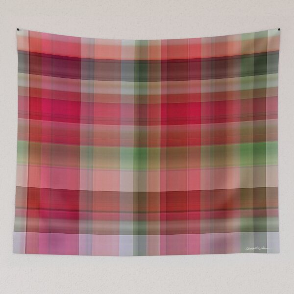 Item preview, Red Rose Edges Plaid 1 designed and sold by TravelPhotoArt.