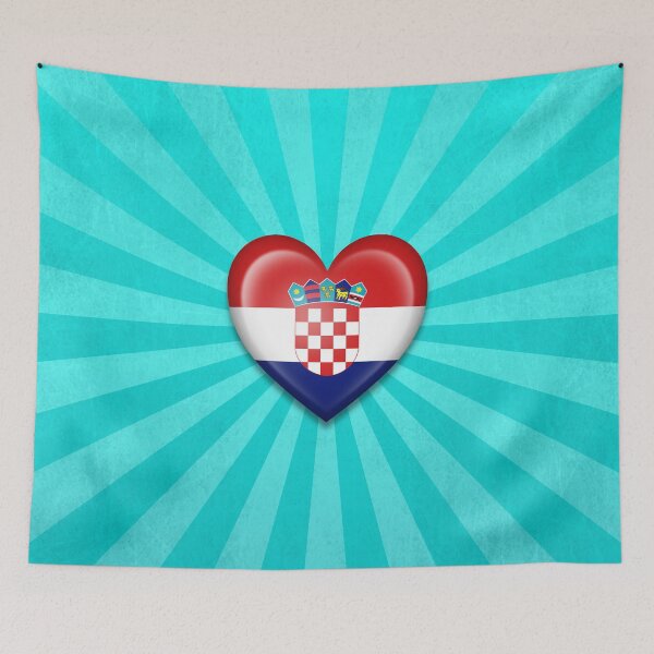 Item preview, Croatian Heart Flag designed and sold by JeffBartels.