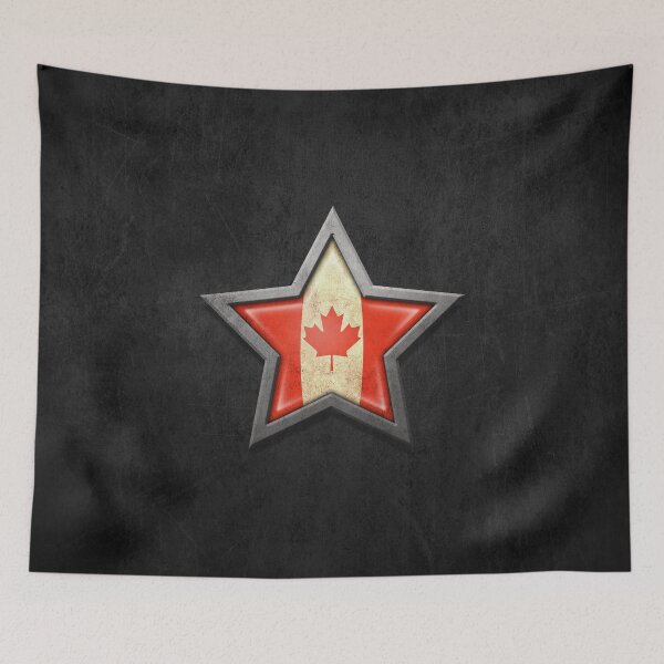 Item preview, Canadian Flag inside of an Aged and Scratched Star designed and sold by JeffBartels.