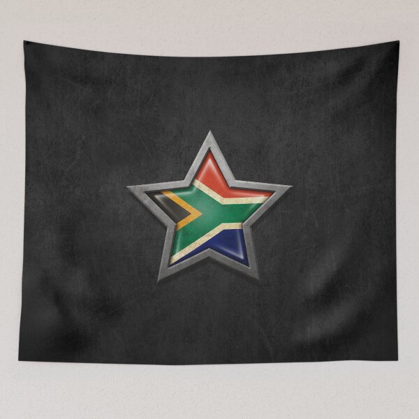 Item preview, South African Flag Inside of an Aged and Scratched Star designed and sold by JeffBartels.