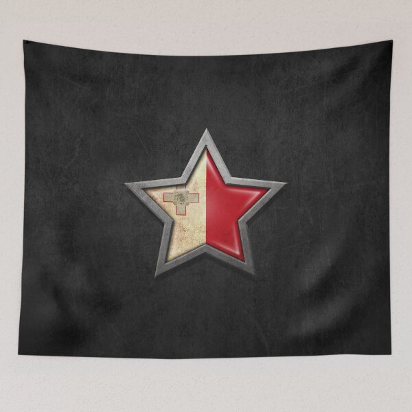 Item preview, Maltese Flag Inside of an Aged and Scratched Star designed and sold by JeffBartels.