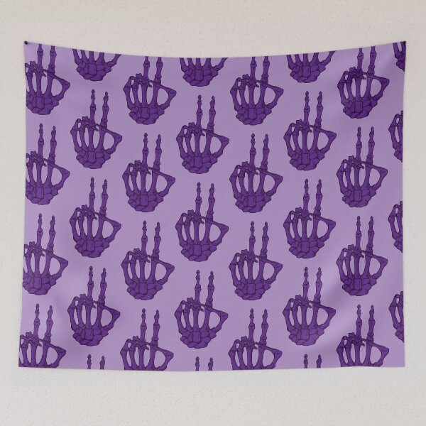 Item preview, Peace Skeleton Hand - Purple designed and sold by BonesToAshes.