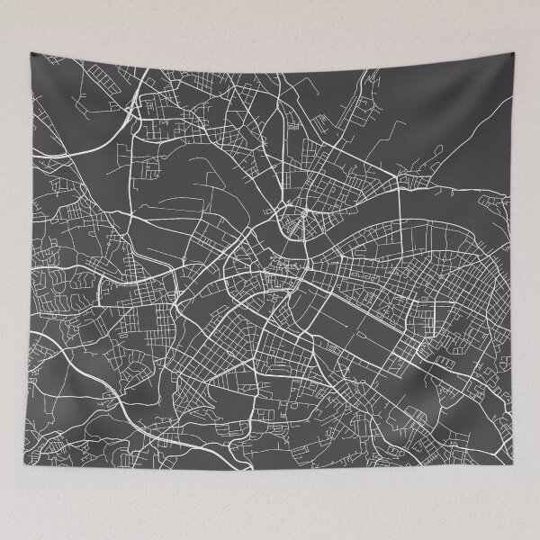 Item preview, Dresden Map, Germany - Gray designed and sold by MainStreetMaps.
