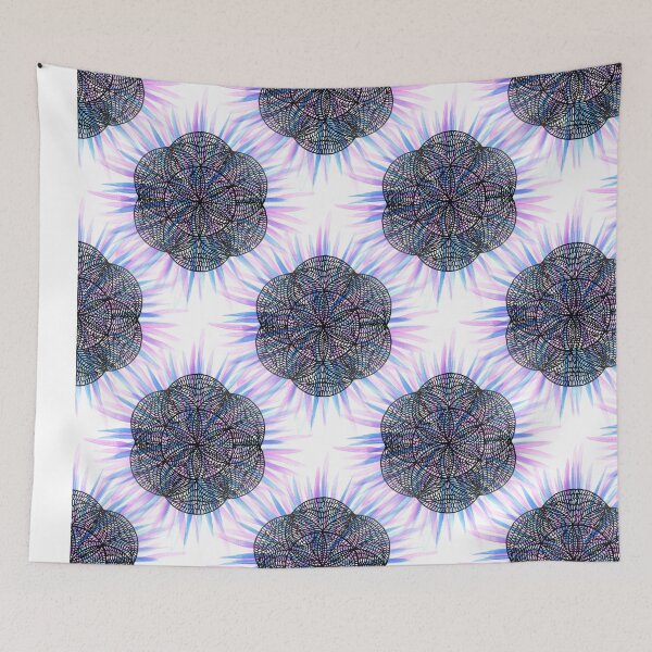 Item preview, Seed of life, purple and blue - OneMandalaADay designed and sold by onemandalaaday.
