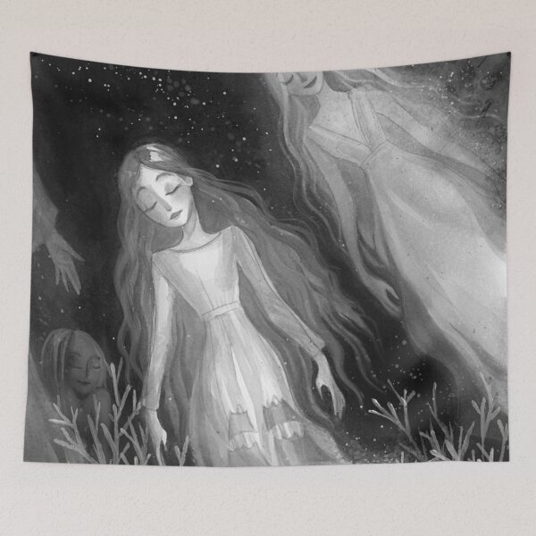 Item preview, Water Sisters - grayscale designed and sold by SumiIllustrator.