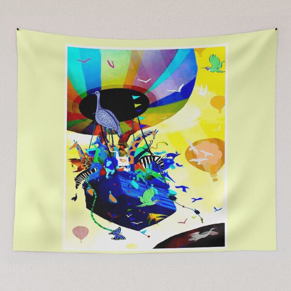 Item preview, BALLOON ARK : Vintage Abstract Fantasy of Noah designed and sold by posterbobs.