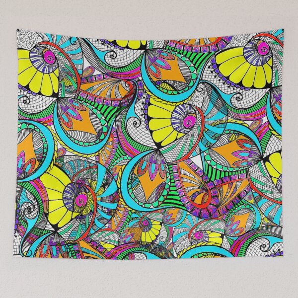 Item preview, colorful zentangle designed and sold by haroulita.