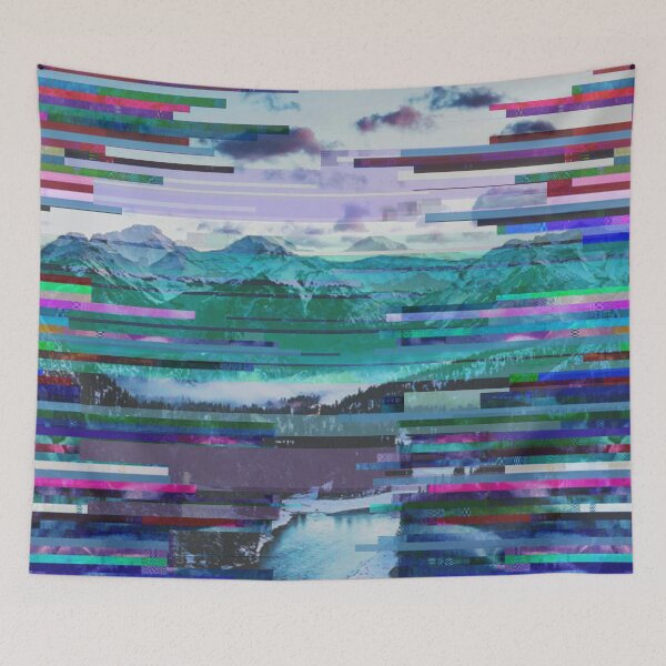 Item preview, Mountains watch over an icy river designed and sold by Halfmoon Industries.