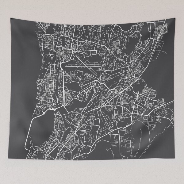 Item preview, Mumbai Map, India - Gray designed and sold by MainStreetMaps.