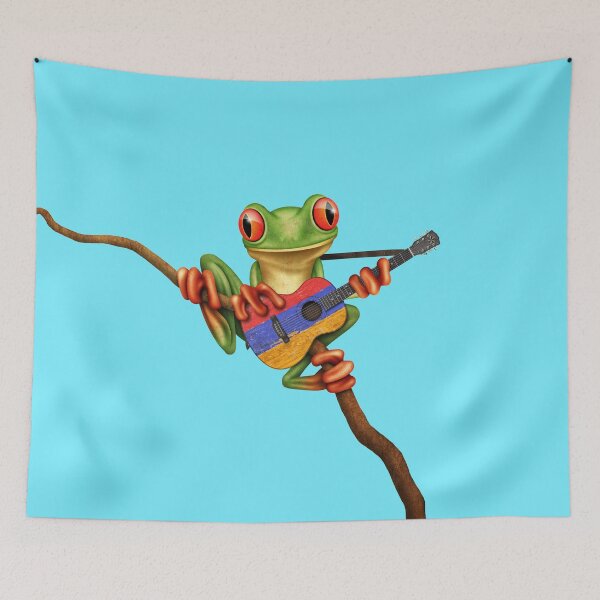 Item preview, Tree Frog Playing Armenian Guitar designed and sold by JeffBartels.