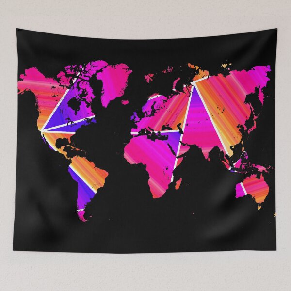 Item preview, Reflections world map designed and sold by adiosmillet.