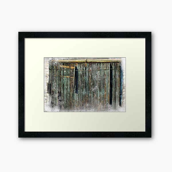 The Weathered Barn Door Framed Art Print