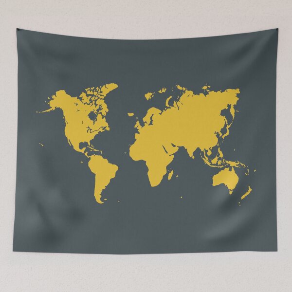 Item preview, uzualsunday's world map designed and sold by uzualsunday.
