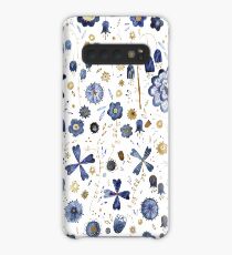Indigo Flower Mashup Case/Skin for Samsung Galaxy
