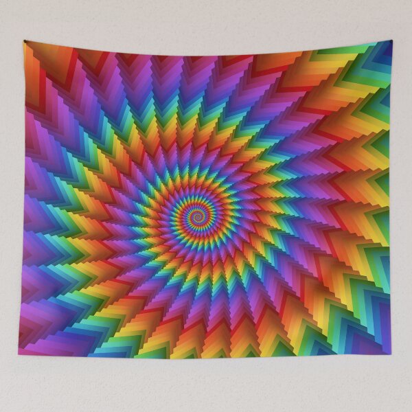 Item preview, Psychedelic Rainbow Spiral  designed and sold by Kitty Bitty.