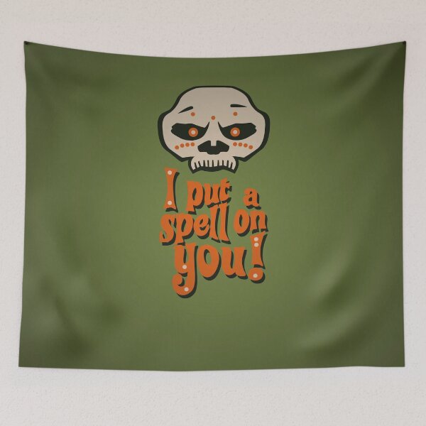 Item preview, Pongo un hechizo en tu Voodoo Retro Poster designed and sold by Monkey Crisis On Mars.