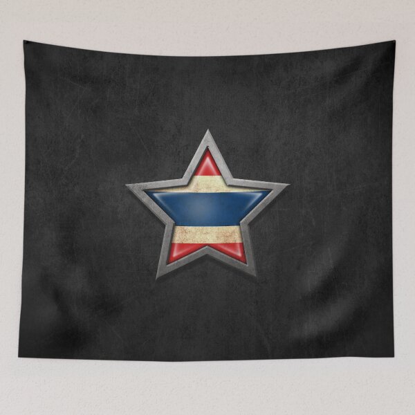 Item preview, Thai Flag Inside of an Aged and Scratched Star designed and sold by JeffBartels.