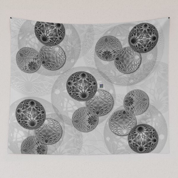 Item preview, "Bioinformatic Tiled Algorithms - GREY"© designed and sold by Lisa Clark - Thinker Collection STEM Art and MORE.