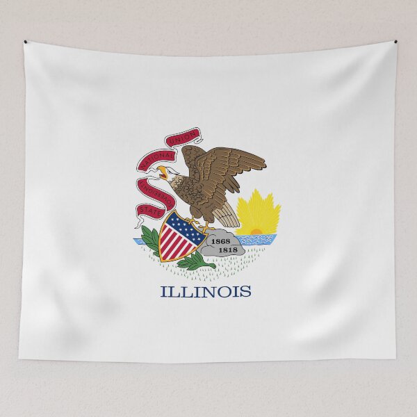 Item preview, Flag of Illinois designed and sold by TunicaVexilli.