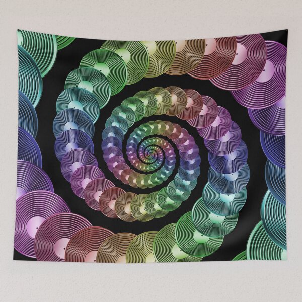 Item preview, Vinyl LP Record Vortex - Metallic Rainbow Spiral designed and sold by Graphix.