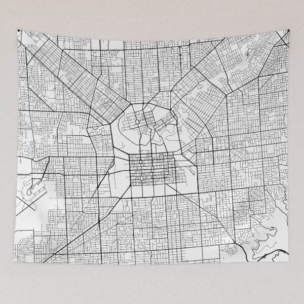 Item preview, Adelaide Map, Australia - Black and White designed and sold by MainStreetMaps.