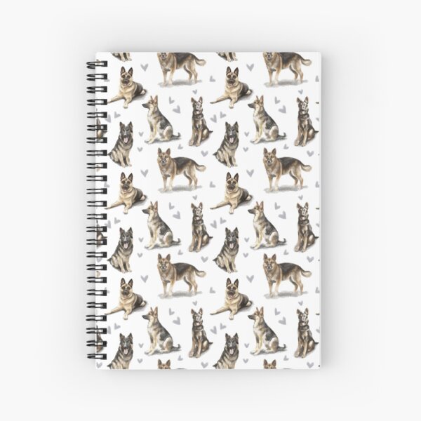 A5 Sketchbook Blank Notebook Sighthound Squad Dog Pattern 100% Recycled Paper
