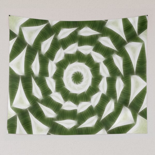 Item preview, Green White Kaleidoscope Art 5 designed and sold by TravelPhotoArt.