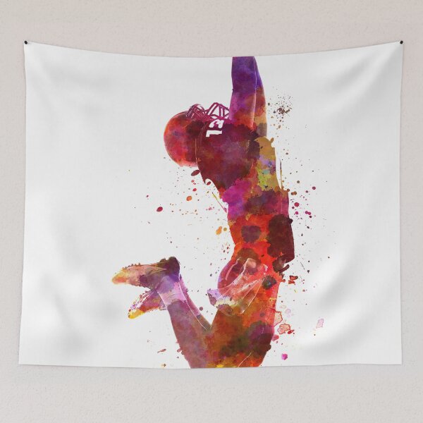 Item preview, american football player catching ball designed and sold by paulrommer.